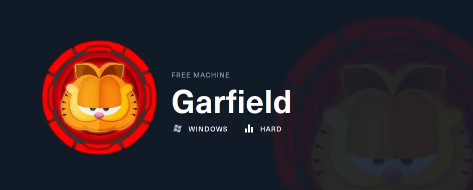 HackTheBox Garfield machine walkthrough