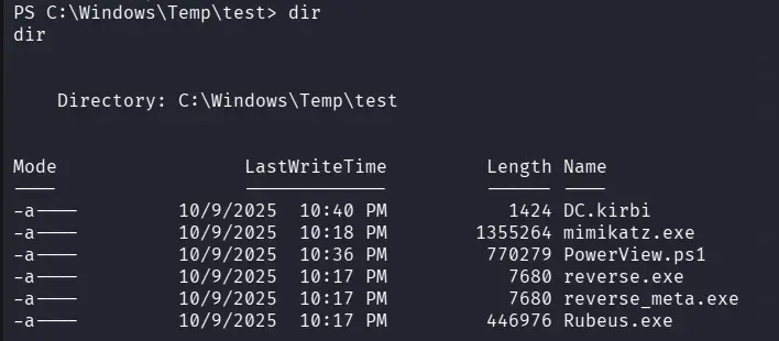 Saving the kirbi file alongside our tools